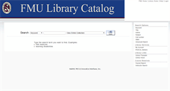 Desktop Screenshot of libcatalog.fmarion.edu